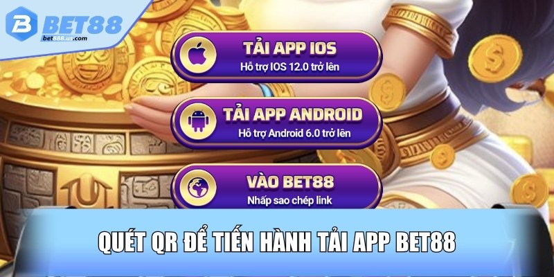 Quét QR để tiến hành tải app Bet88