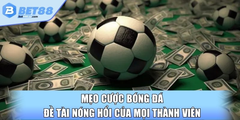 Mẹo cược bóng đá đề tài nóng hổi của mọi thành viên